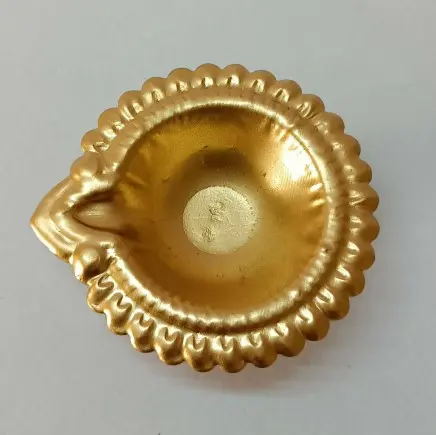 Gold Diwali Diya Lamp — Handcrafted Export Product by NXTGENEXPORTS, Moradabad